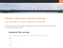 Tablet Screenshot of medical-distributor.com